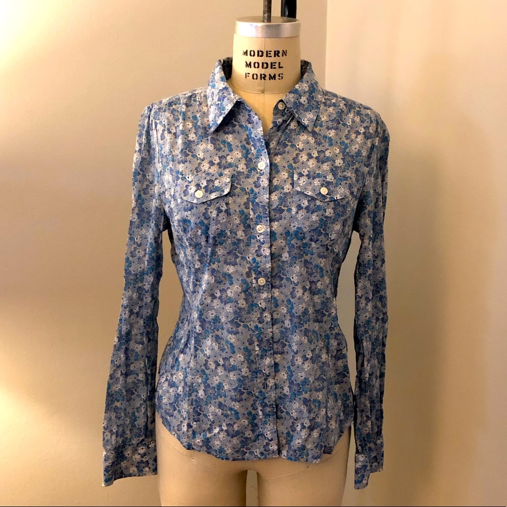 Cottagecore Lucky Brand Floral Long Sleeve Shirt